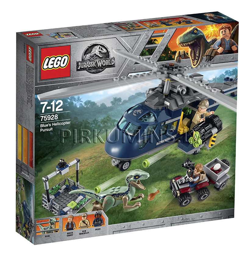 75928 LEGO® Jurassic World Погоня за Блю на вертолёте, c 7 до 12 лет NEW 2018!