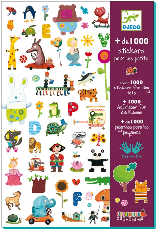DJ08950 Комплект наклеек 1000gb., с 3- 6 лет