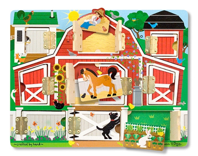 Melissa & Doug magnētiskā rotaļlieta Paslēpes lauku sētā, 14592