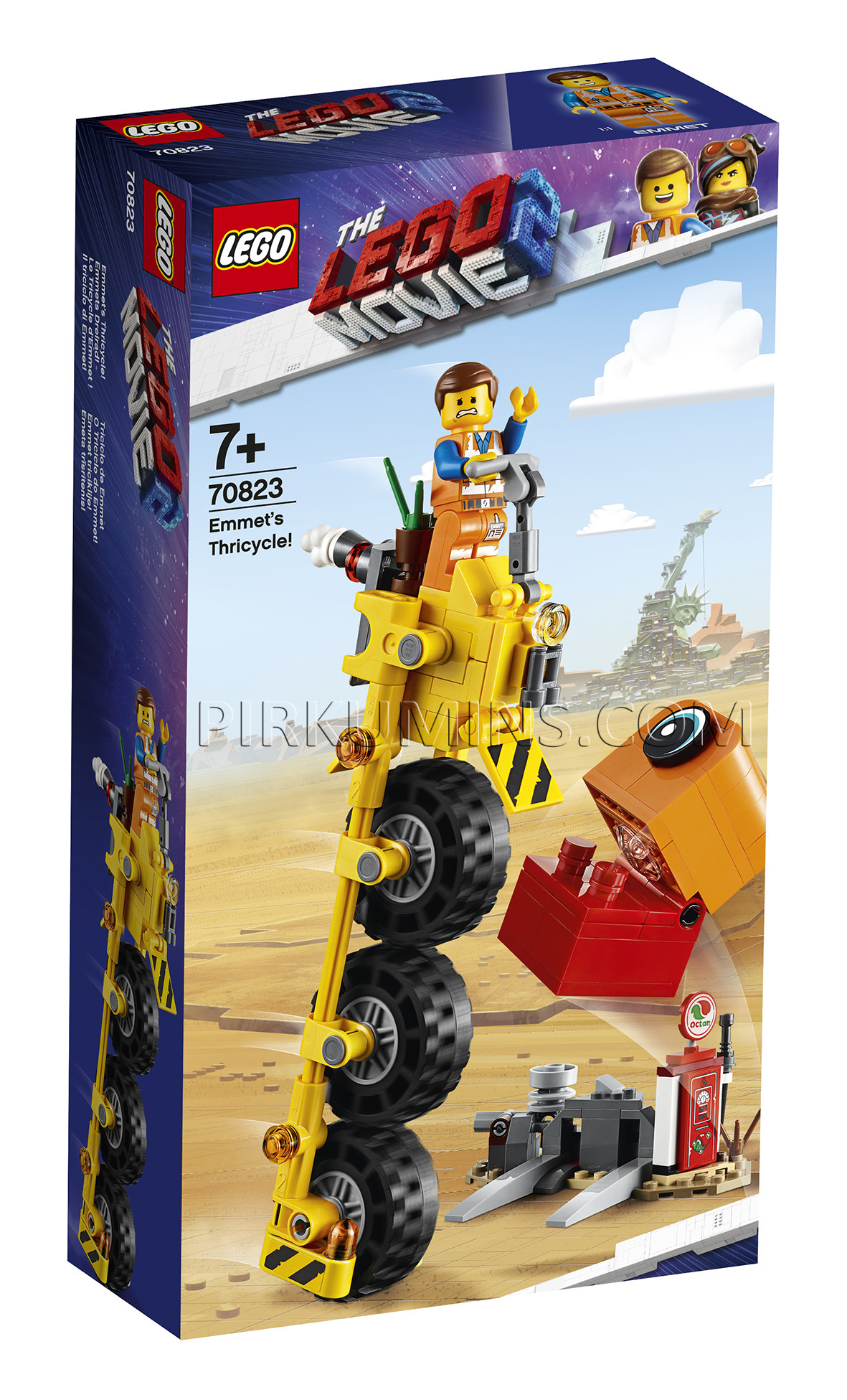 70823 LEGO® Movie Трехколёсный велосипед Эммета!, c 7+ лет NEW 2019!