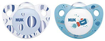 SU61 Nuk Trendline 1.izmēra silikona mānekl. 2gb. (0-6mēn.)