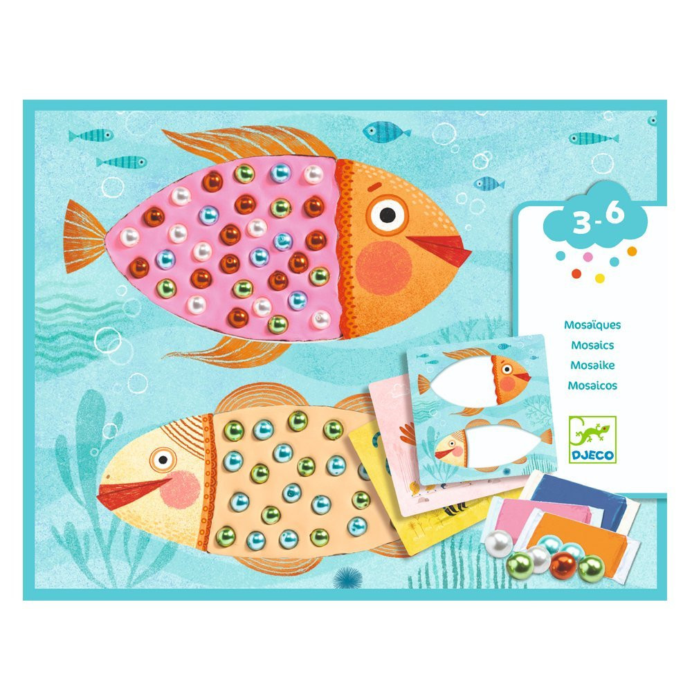 DJ08930 DJECO Plastilīna kolāža- pērļu mozaīka 3-6 gadi
