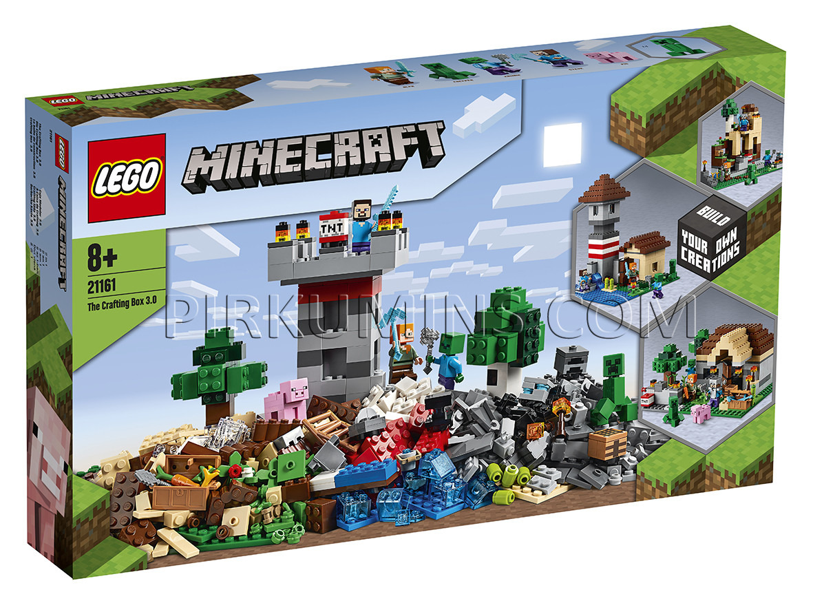 21161 LEGO® Minecraft Darbarīku kaste 3.0, no 8 gadiem NEW 2020! (Maksas piegāde eur 3.99)