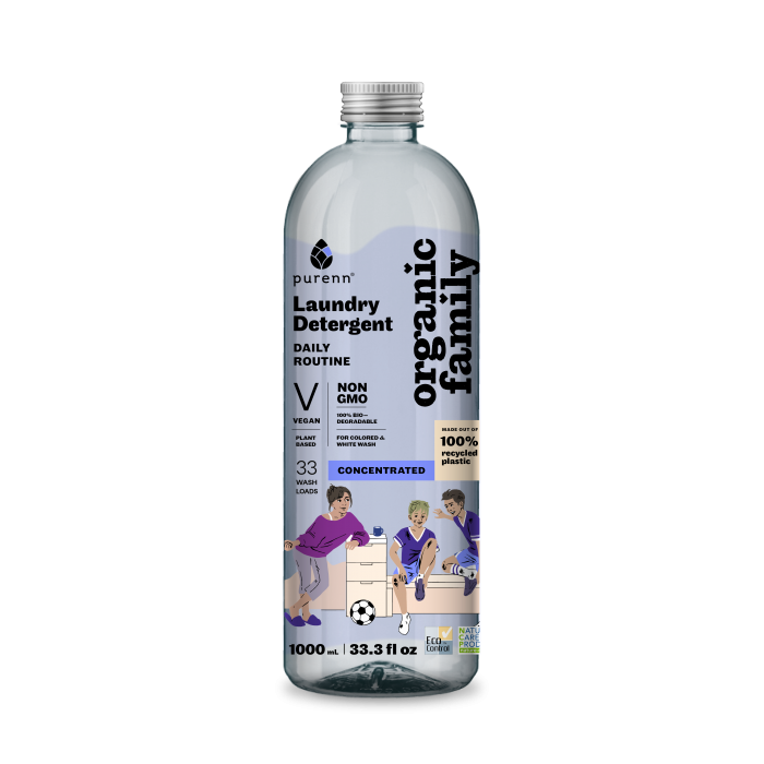 PURENN DAILY ROUTINE universālais veļas mazgāšanas līdzeklis ar lavandu un avenēm, 1l