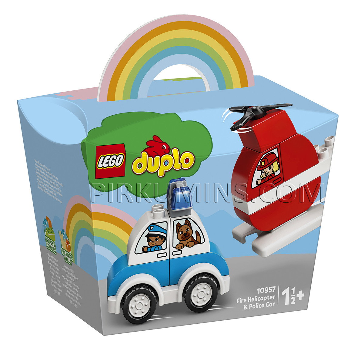 10957 LEGO® DUPLO Мой первый пожарный вертолет и полицейский автомобиль, от 1.5+ лет NEW 2021!