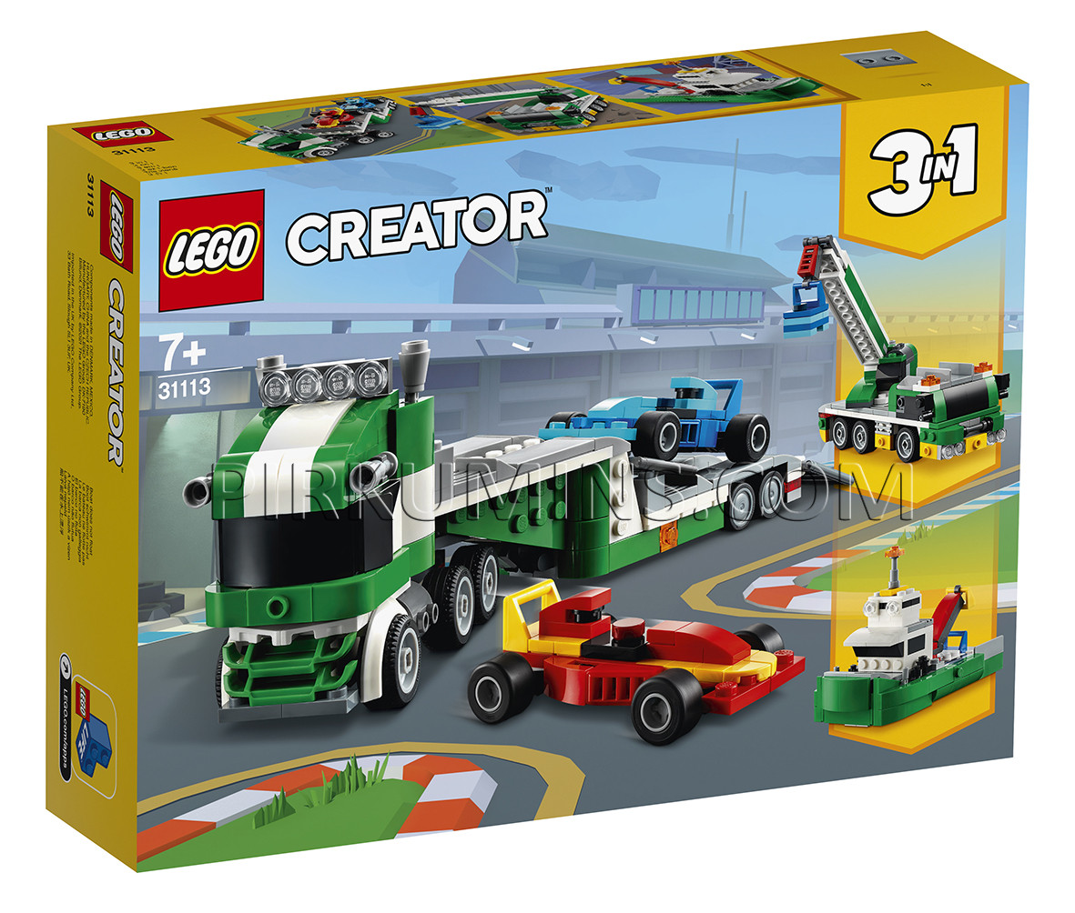 31113 LEGO® Creator Sacīkšu auto pārvadātājs, no 7+ gadiem NEW 2021!(Maksas piegāde eur 3.99)