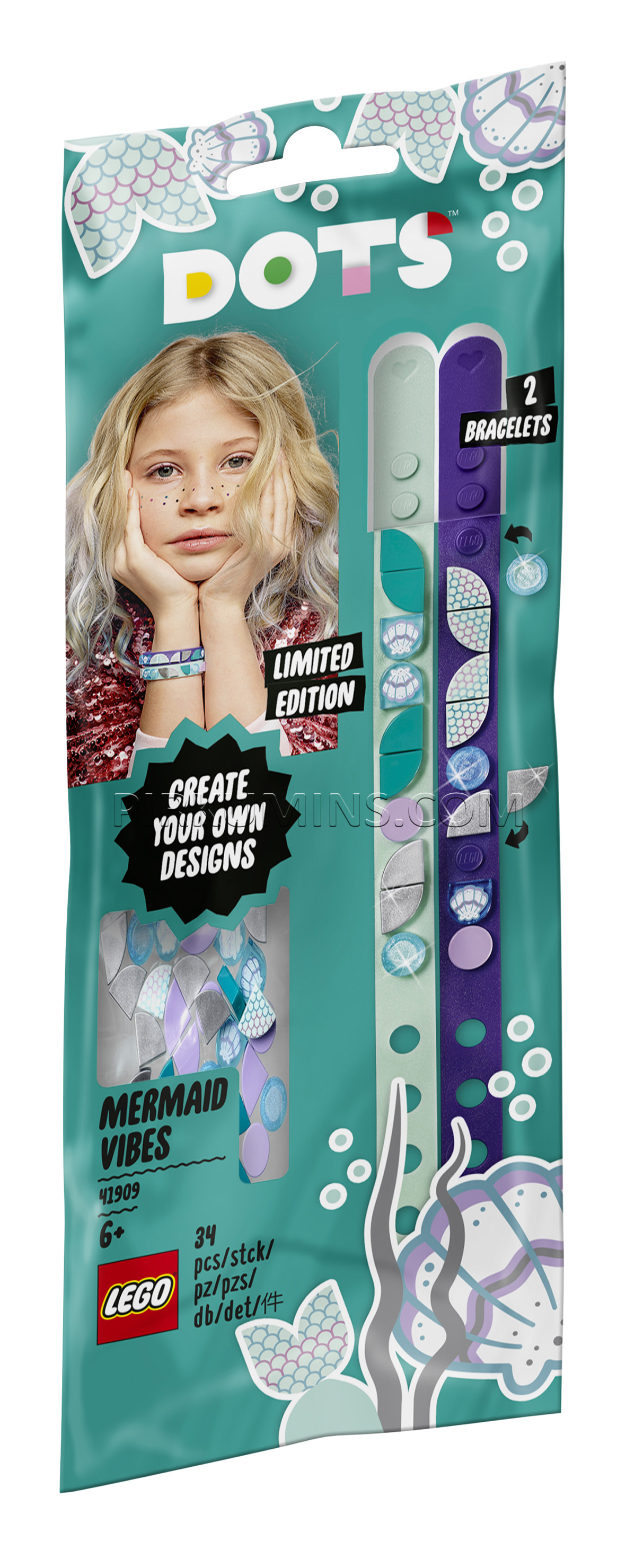 41909 LEGO® DOTS Rokassprādzes — nāriņu noskaņās, no 6+ gadiem NEW 2021!