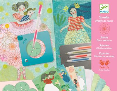 Djeco Spirāļu zīmēšanas komplekts - Kleitas, 7-13 gadiem, DJ08737