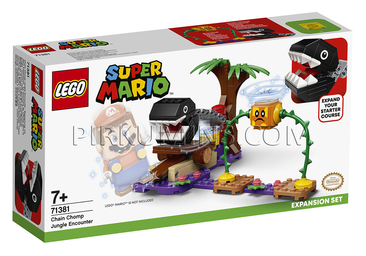 71381 LEGO® Super Mario Дополнительный набор «Кусалкин на цепи — встреча в джунглях», с 7+ лет NEW 2021!(Maksas piegāde eur 3.99)