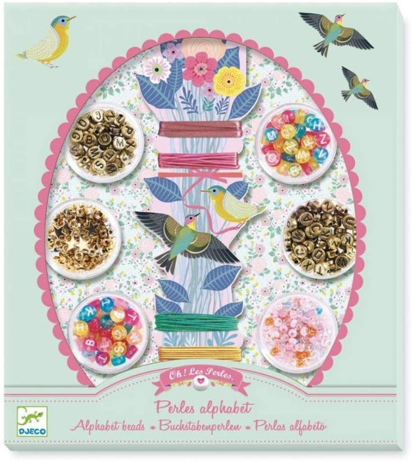 Djeco Veidojamās rotiņas - pērles un burtiņi 8+, DJ09839