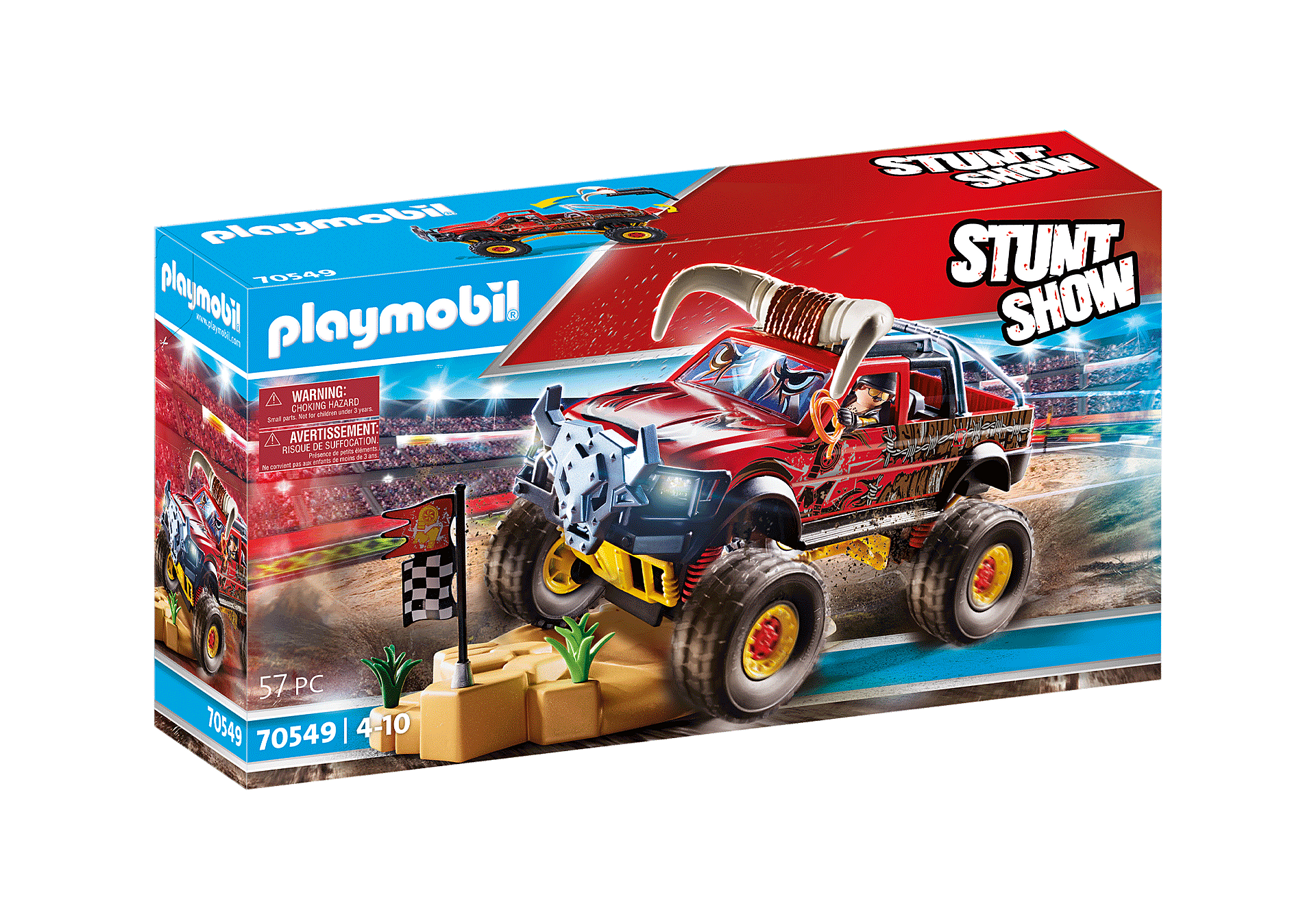 70549 PLAYMOBIL® Stunt Show Kaskadieru automašīnas modelis Bull, no 4+ gadiem NEW 2021!