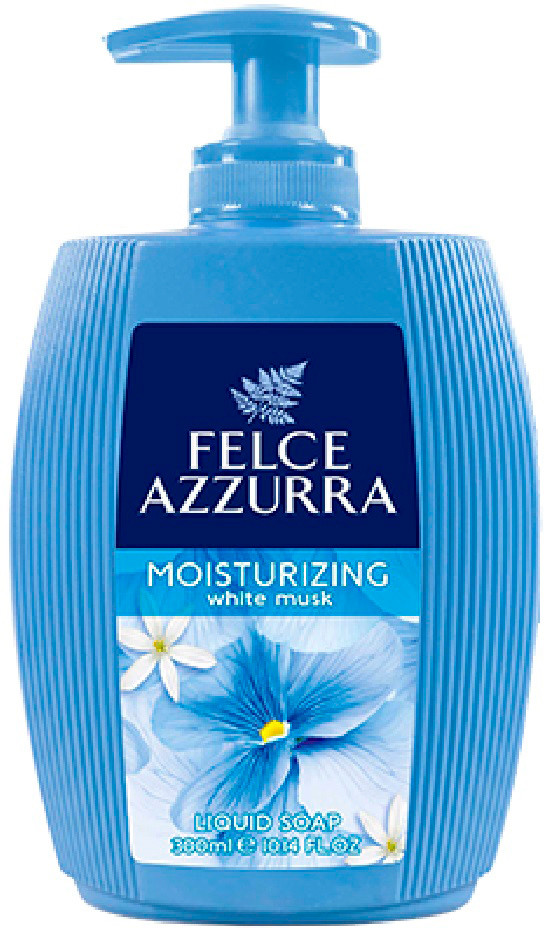 FELCE AZZURRA Baltais muskuss mitrinošās ķermeņa šķidrās ziepes, 300 ml