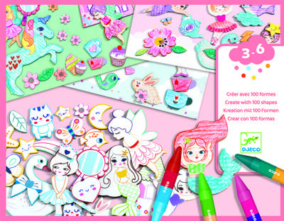 Djeco Izkrāsošanas un līmēšanas komplekts 