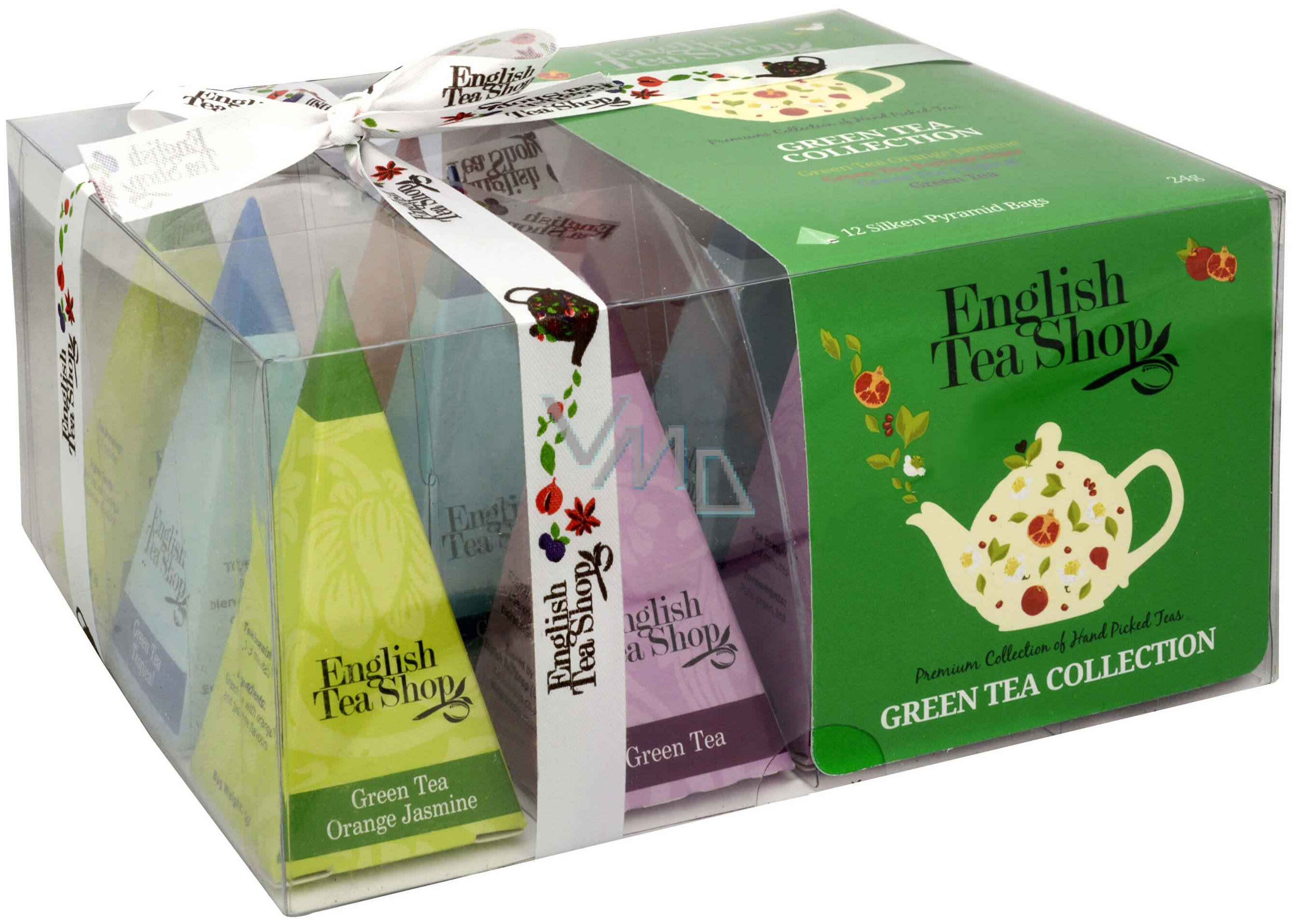 Izpārdošana! English Tea Shop Green Tea Collection BIO izlase, 12 piramīdas, 24g
