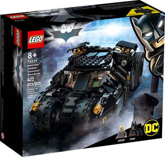 76239 LEGO® DC Batman™ Batmobile™ Tumbler: cīņa ar Scarecrow™ no 8+ gadiem NEW 2021!