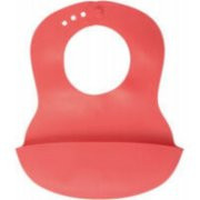 Britton Silikona sarkana lacīte /priekšautiņš no 6 mēn., 1 gb.Sarkans