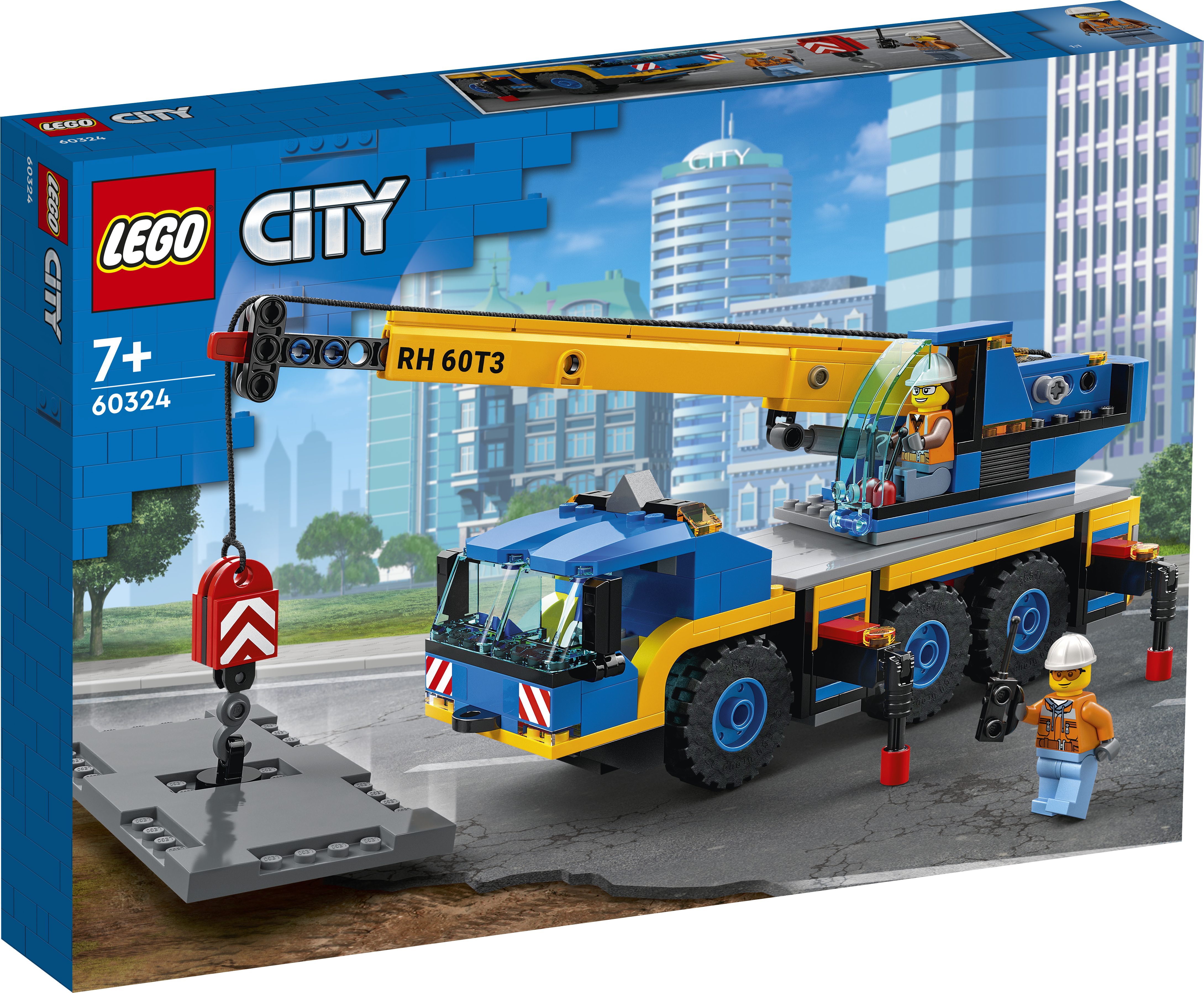 60324 LEGO® City Autoceltnis, 7+ gadiem, NEW 2022!(Maksas piegāde eur 3.99)