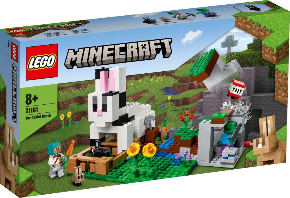 21181 LEGO® Minecraft Trušu saimniecība, 8+ gadiem, NEW 2022! (Maksas piegāde eur 3.99)