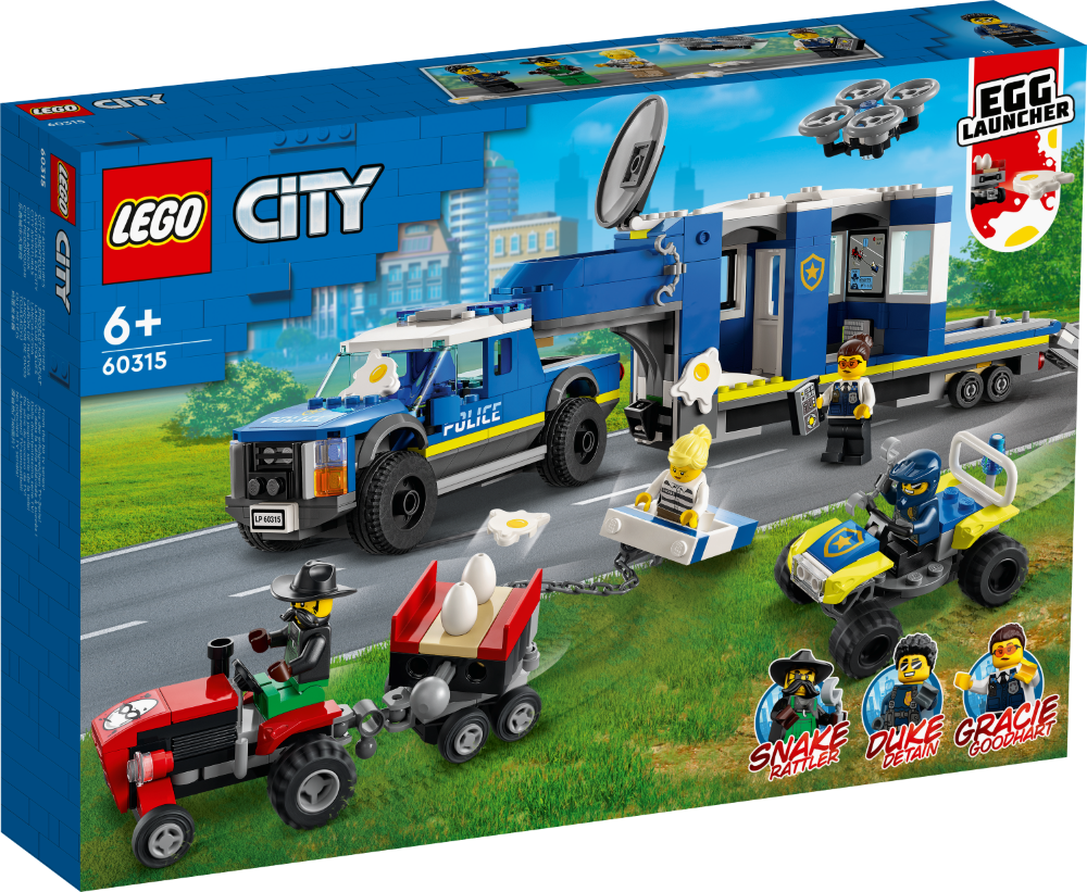 60315 LEGO® City Policijas mobilais komandcentrs, 5+ gadiem, NEW 2022! (Maksas piegāde eur 3.99)