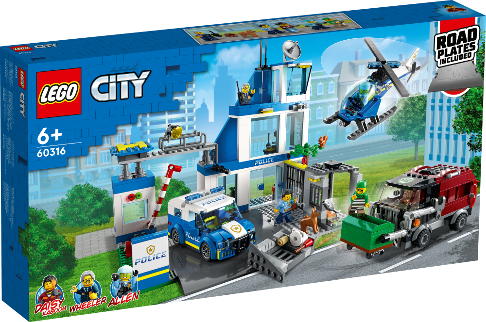 60316 LEGO® City Полицейский участок, c 6+ лет, NEW 2022! (Maksas piegāde eur 3.99)