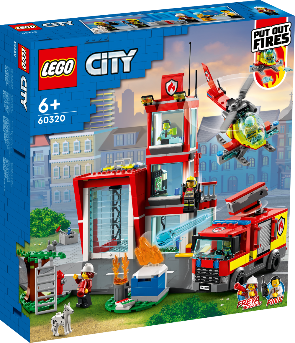 60320 LEGO® City Ugunsdzēsēju depo, 6+ gadiem, NEW 2022! (Maksas piegāde eur 3.99)