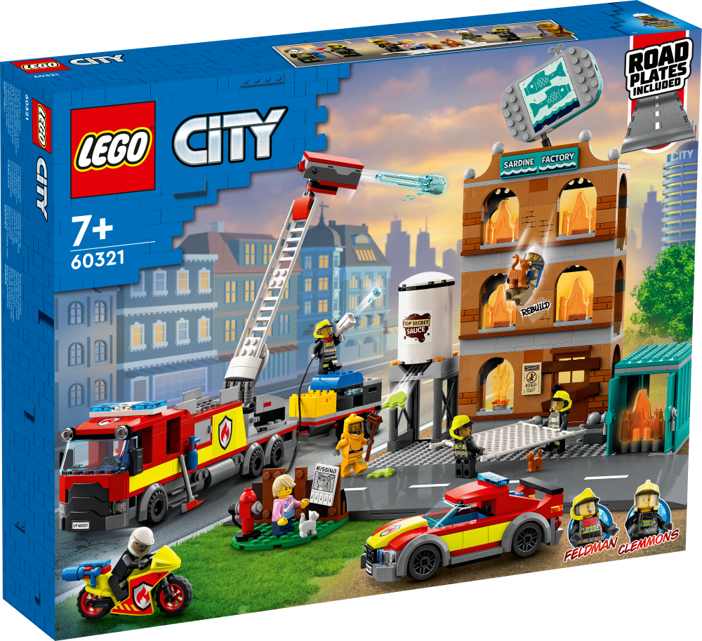 60321 LEGO® City Ugunsdzēsēju brigāde, 7+ gadiem, NEW 2022!(Maksas piegāde eur 3.99)