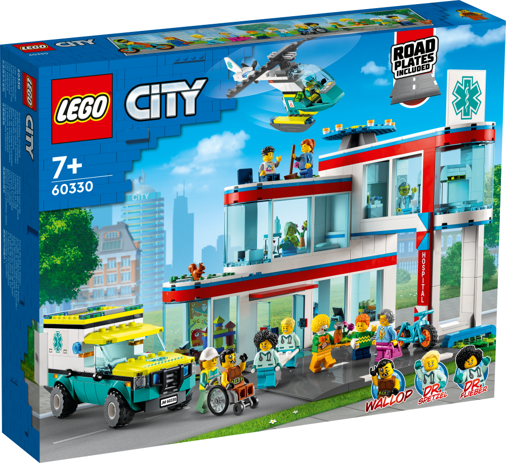 60330 LEGO® City Slimnīca, 7+ gadiem NEW 2022! (Maksas piegāde eur 3.99)