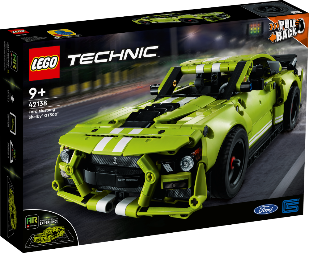 42138 LEGO® Technic Ford Mustang Shelby® GT500®, 9+ gadiem, NEW 2022! (Maksas piegāde eur 3.99)