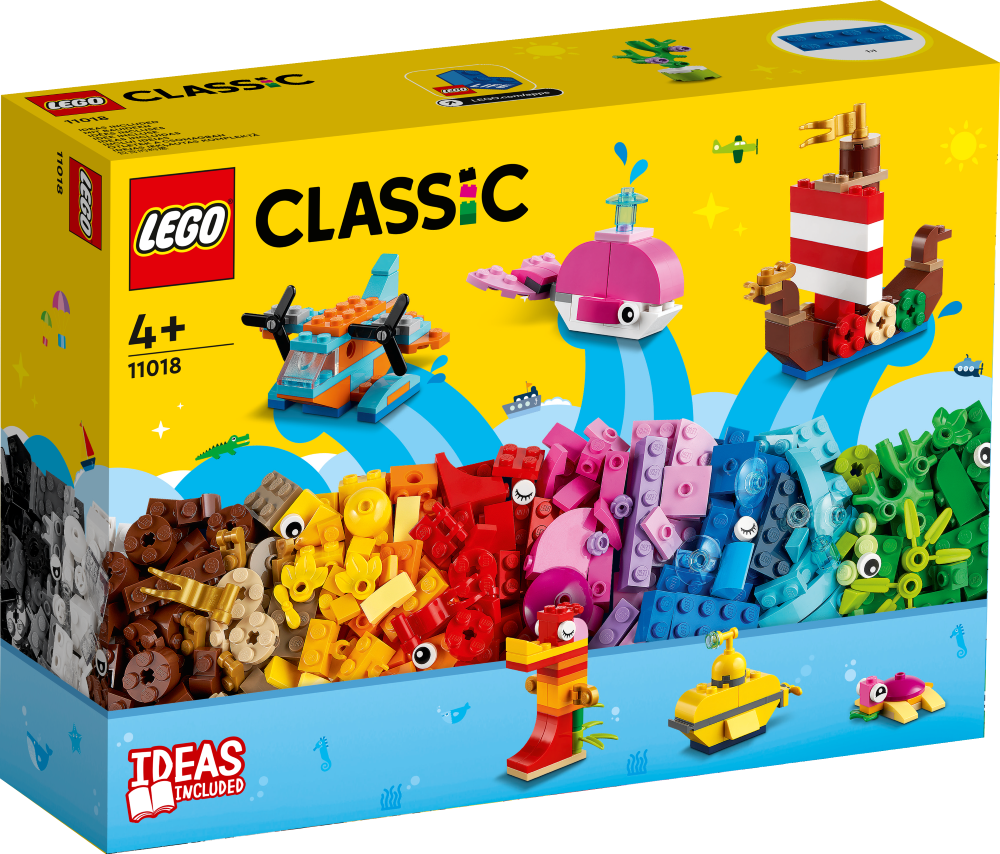 11018 LEGO® Classic Творческое веселье в океане, с 4 + лет NEW 2022! (Maksas piegāde eur 3.99)