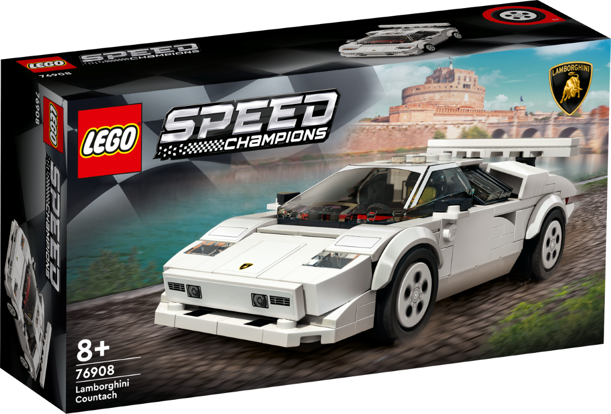 76908 LEGO® Speed Champions Lamborghini Countach no 8+ gadiem NEW 2022! (Maksas piegāde eur 3.99)