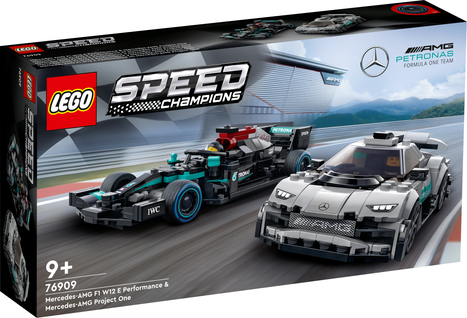 76909 LEGO® Speed Champions Mercedes-AMG F1 W12 E Performance и Mercedes-AMG Project Oneс 9+ лет NEW 2022! (Maksas piegāde eur 3.99)
