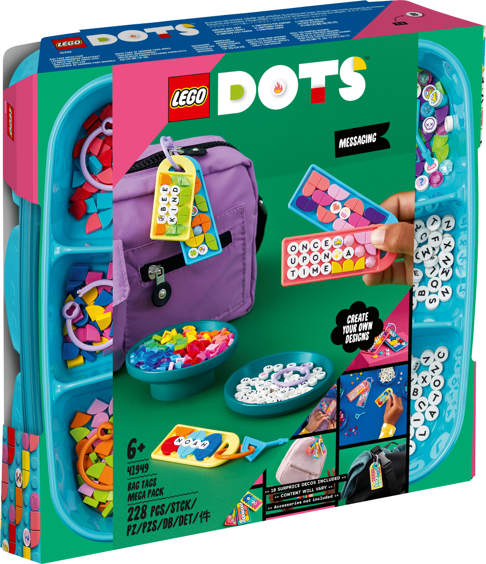 41949 LEGO® DOTS Megalielais somas piekariņu komplekts: ziņojumi, no 6+ gadiem, NEW 2022! (Maksas piegāde eur 3.99)