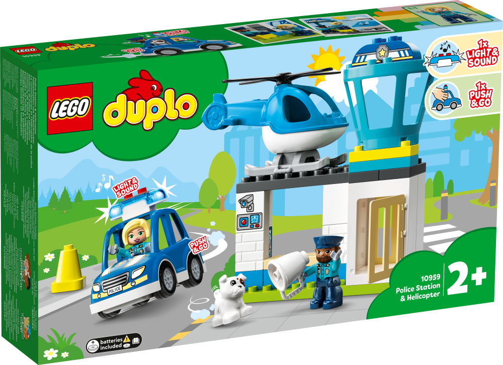 10959 LEGO® DUPLO Policijas iecirknis un helikopters, no 2+ gadiem NEW 2022! (Maksas piegāde eur 3.99)