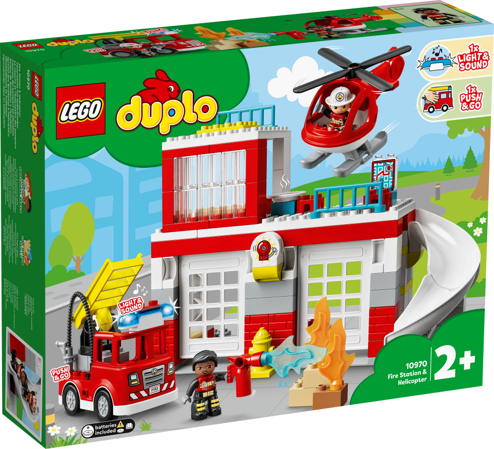 10970 LEGO® DUPLO Ugunsdzēsēju depo un helikopters, no 2+ gadiem NEW 2022! (Maksas piegāde eur 3.99)