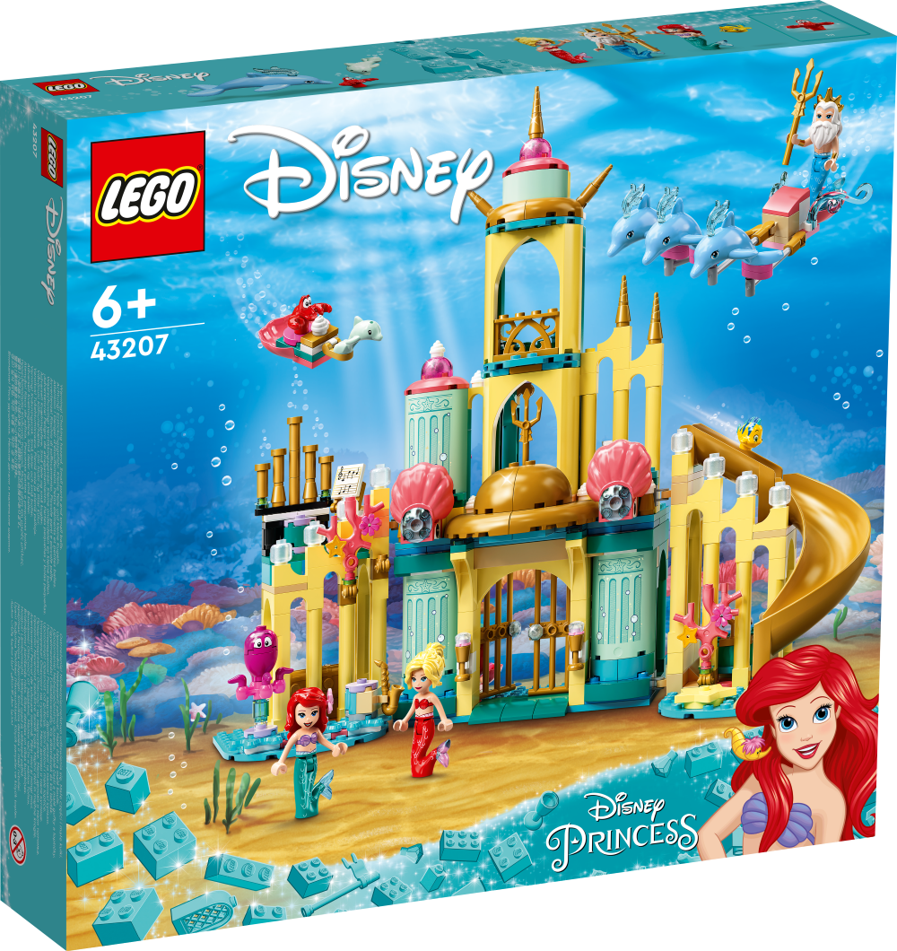 43207 LEGO® Disney Princess Arielas zemūdens pils, no 6+ gadiem NEW 2022! (Maksas piegāde eur 3.99)