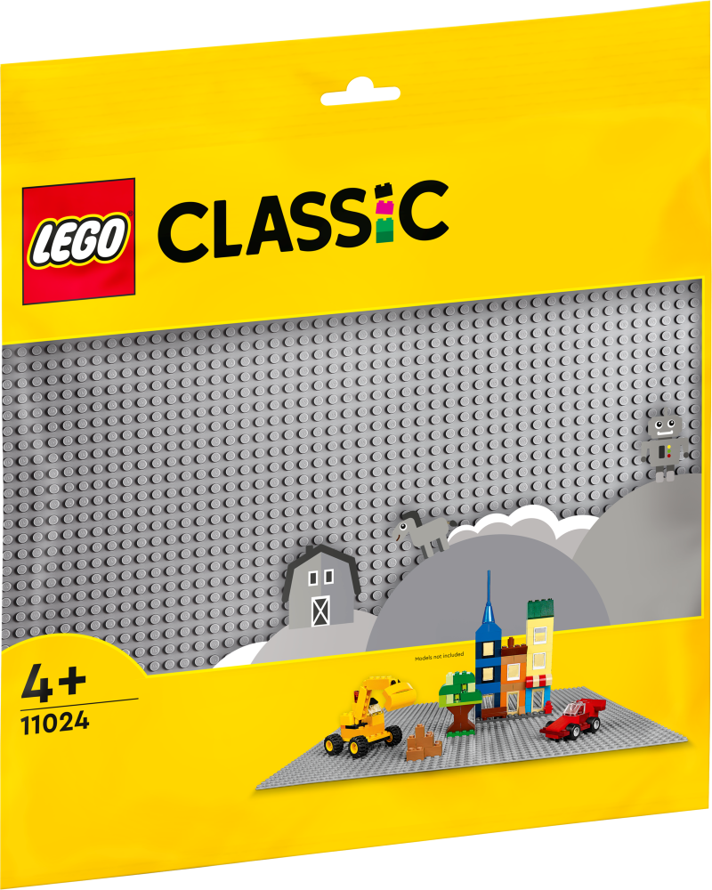 11024 LEGO® Classic Серая базовая пластинас, 4+ лет NEW 2022! (Maksas piegāde eur 3.99)