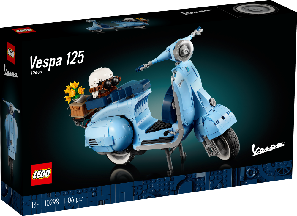 10298 LEGO® Icons Vespa 125, 18+ gadiem, NEW 2022! (Maksas piegāde eur 3.99)