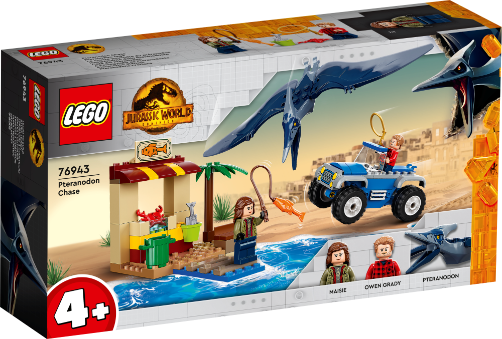 76943 LEGO® Jurassic World Погоня за птеранодоном, с 4+ лет, NEW 2022! (Maksas piegāde eur 3.99)