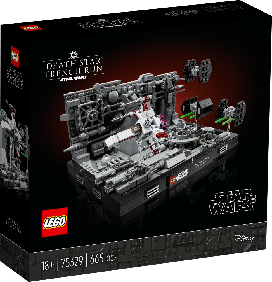 75329 LEGO® Star Wars Diorāma: Death Star™ Trench Run, no 18 + gadiem, NEW 2022! (Maksas piegāde eur 3.99)