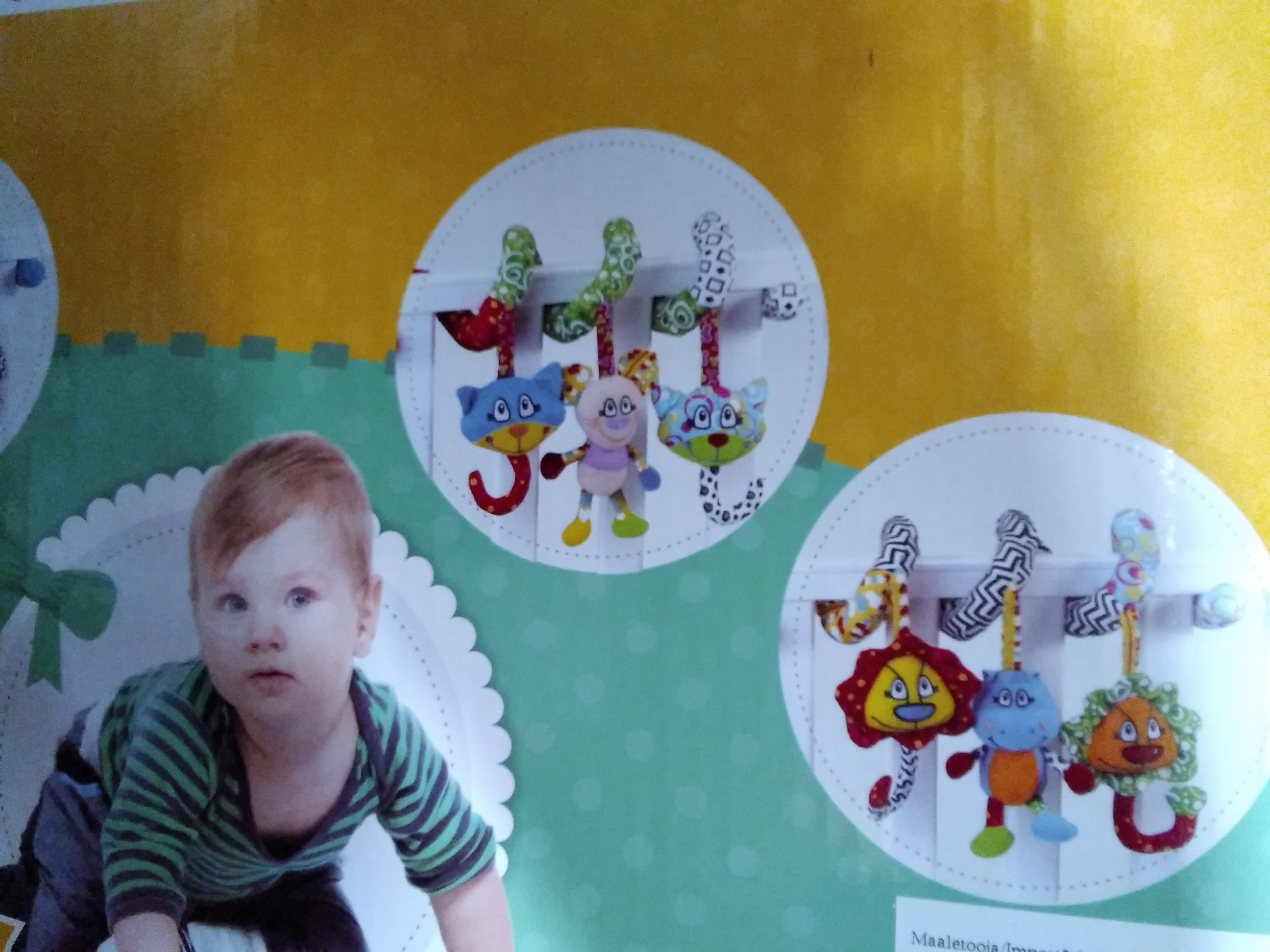 Aktivitātes rotaļlieta zīdaiņiem. Piestiprināma pie gultiņas, ratiņiem