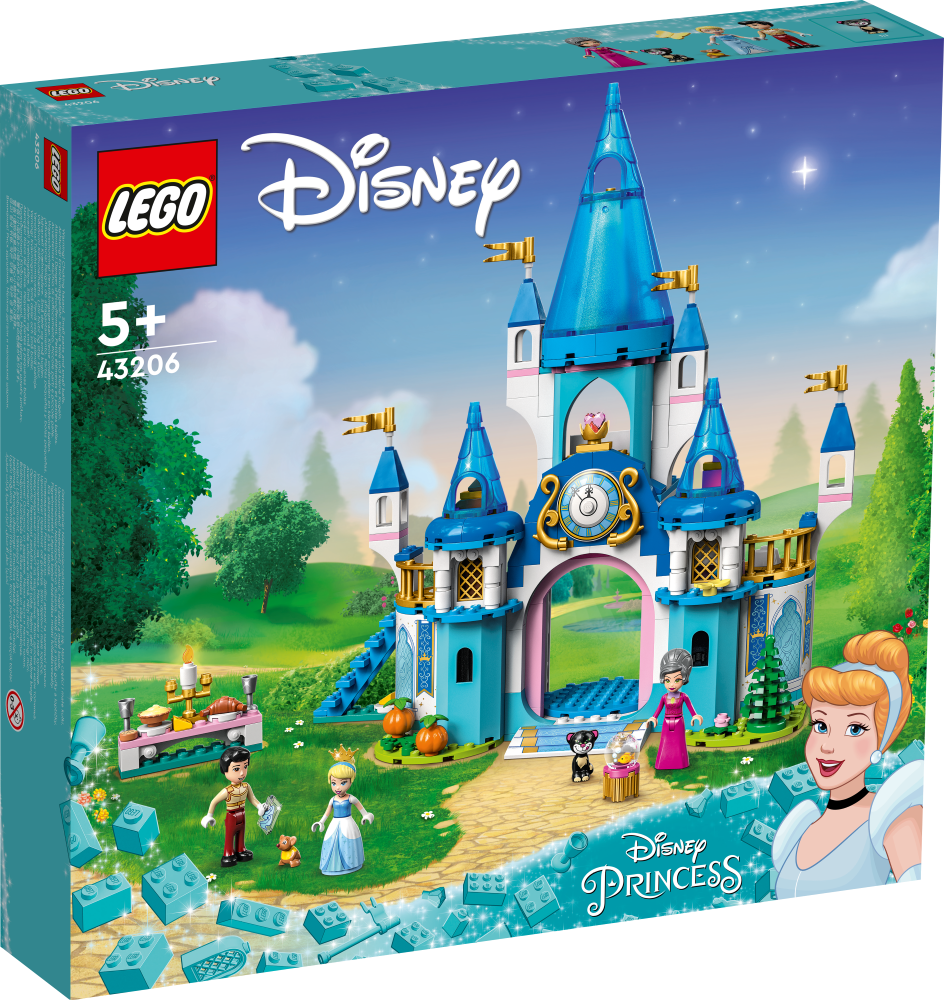 43206 LEGO® Disney Pelnrušķītes un Daiļā prinča pils, no 5+ gadiem, NEW 2022! (Maksas piegāde eur 3.99)