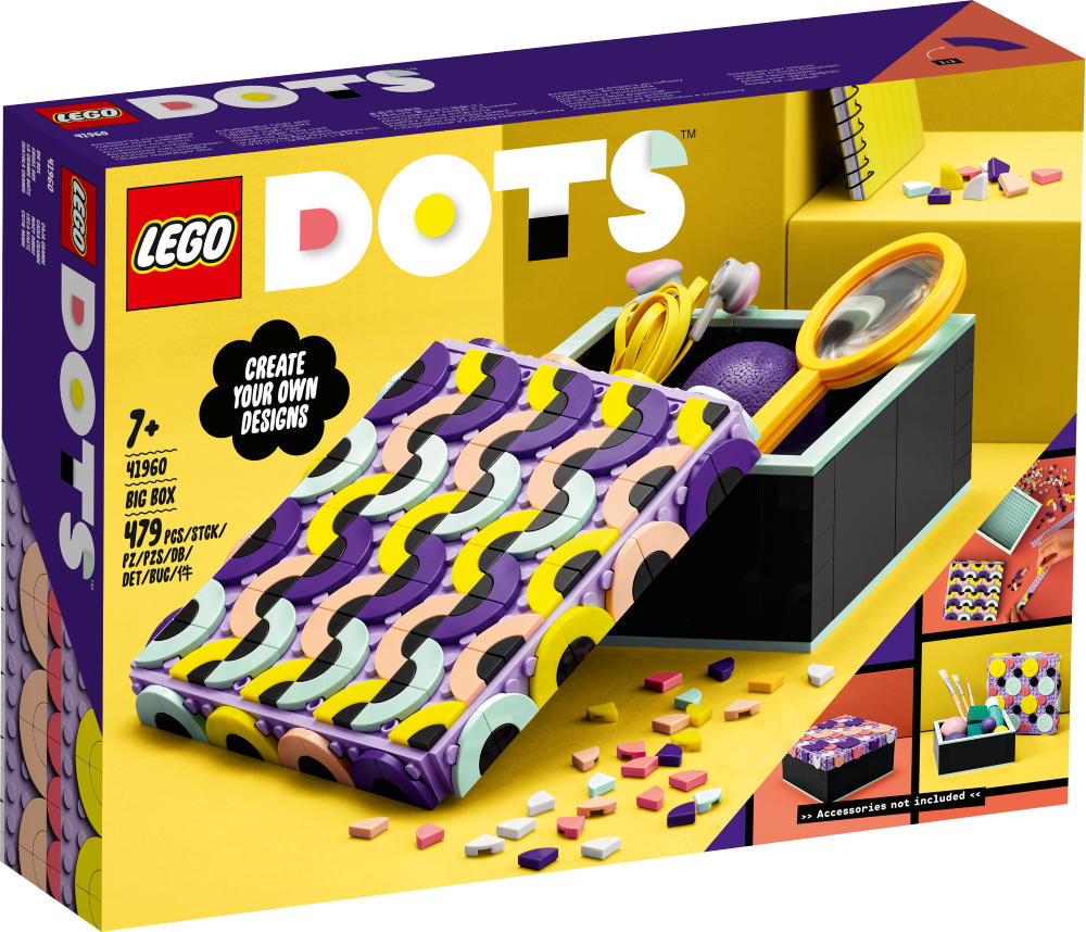 41960 LEGO® DOTS Большая коробка , с 7+ лет, NEW 2022! (Maksas piegāde eur 3.99)