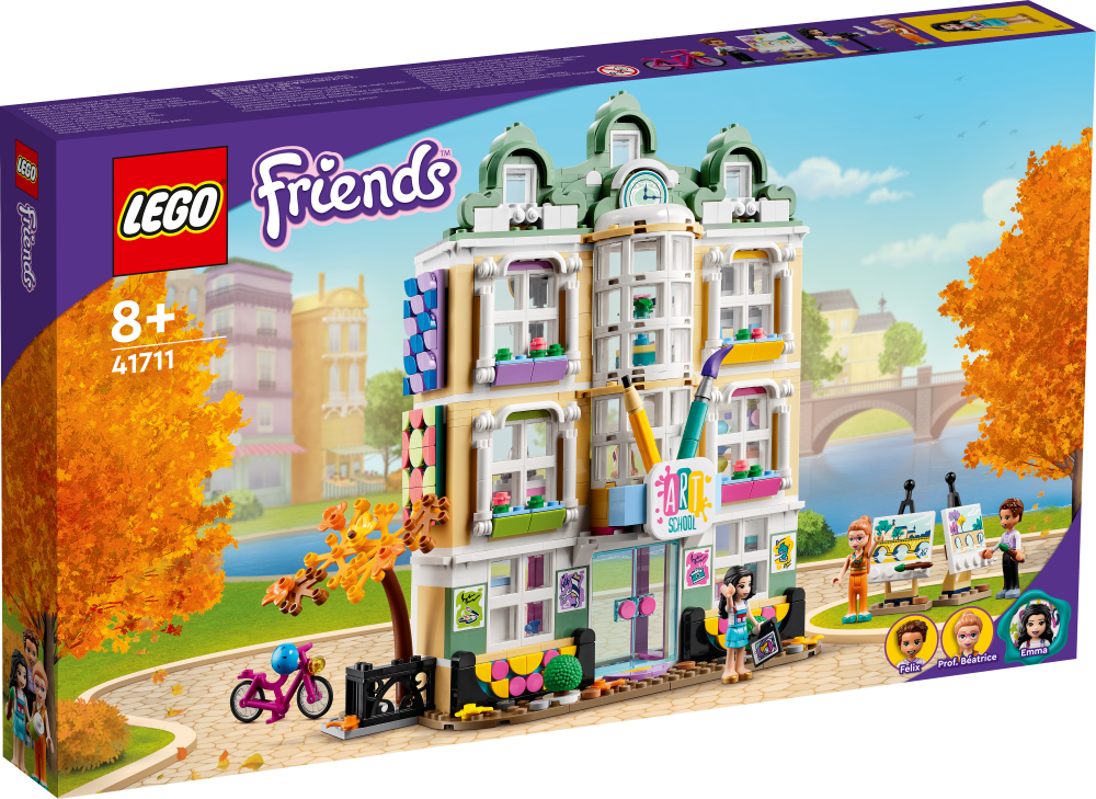 41711 LEGO® Friends Emmas mākslas skola, no 8+ gadiem, NEW 2022! (Maksas piegāde eur 3.99)