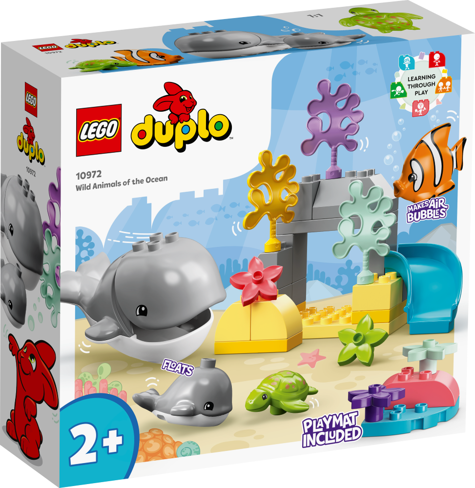 10972 LEGO® DUPLO Okeāna savvaļas dzīvnieki, no 2+ gadiem, NEW 2022! (Maksas piegāde eur 3.99)