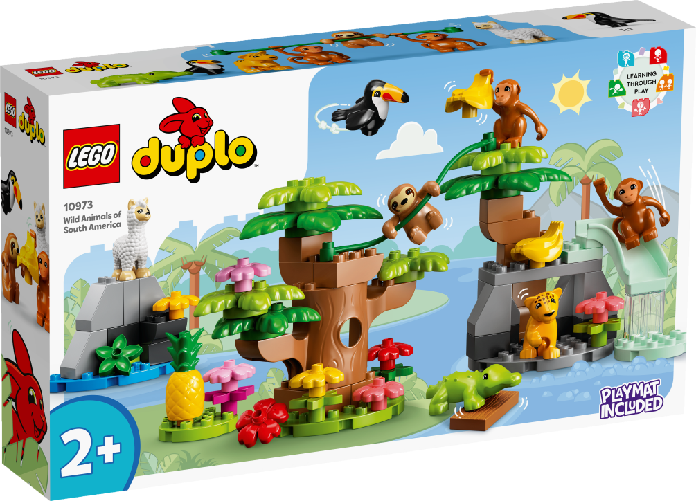 10973 LEGO® DUPLO Дикие животные Южной Америки, с 2+ лет, NEW 2022! (Maksas piegāde eur 3.99)