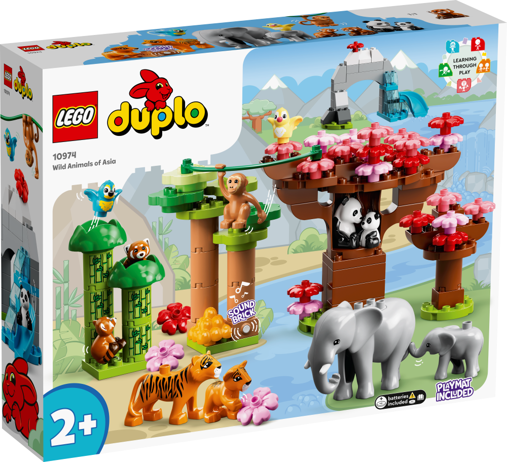 10974 LEGO® DUPLO Дикие животные Азии, с 2+ лет, NEW 2022! (Maksas piegāde eur 3.99)