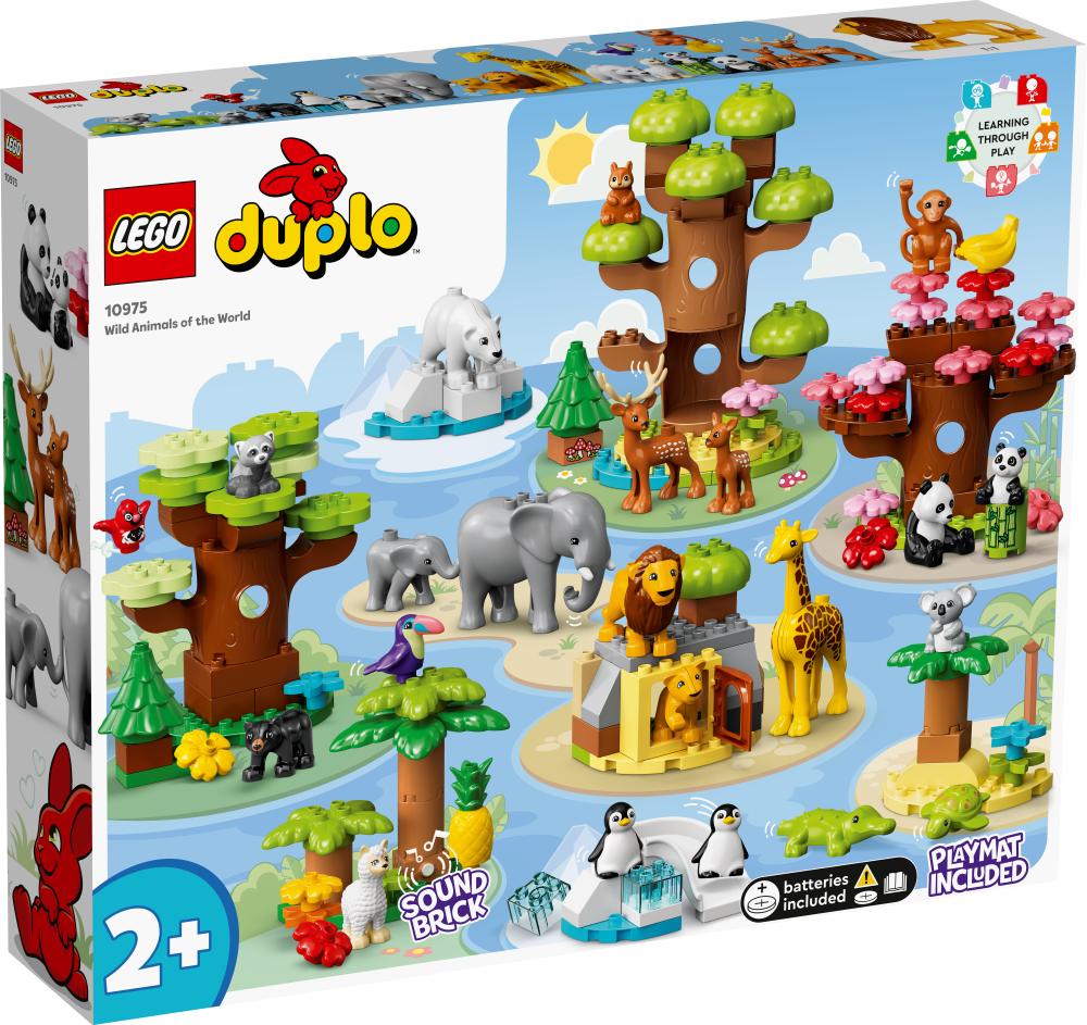 10975 LEGO® DUPLO Pasaules savvaļas dzīvnieki, no 2+ gadiem, NEW 2022! (Maksas piegāde eur 3.99)