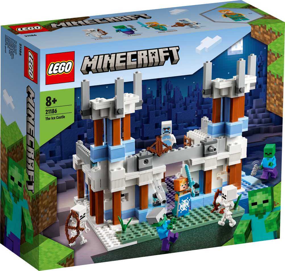 21186 LEGO® Minecraft Ледяной замок, с 8+ лет, NEW 2022! (Maksas piegāde eur 3.99)