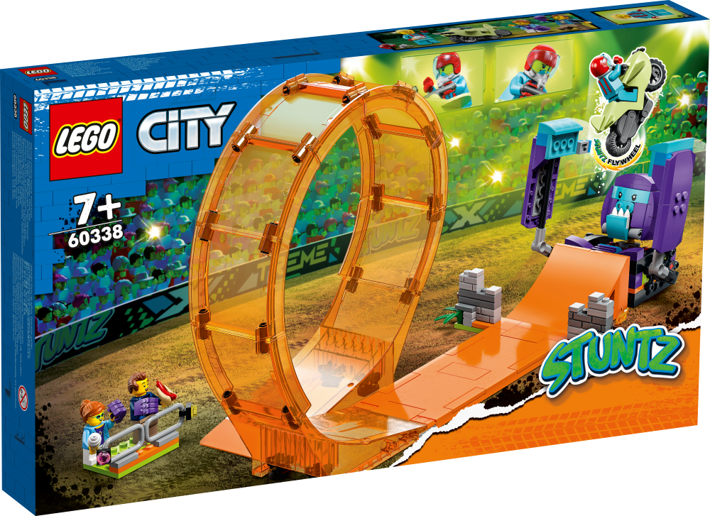 60338 LEGO® City Satriecošās šimpanzes triku cilpa, no 7+ gadiem, NEW 2022! (Maksas piegāde eur 3.99)