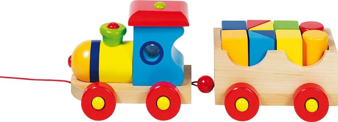 55969 GOKI Koka mazais vilciens Londona ar klučiem, velkams (32cm) 2+gadiem